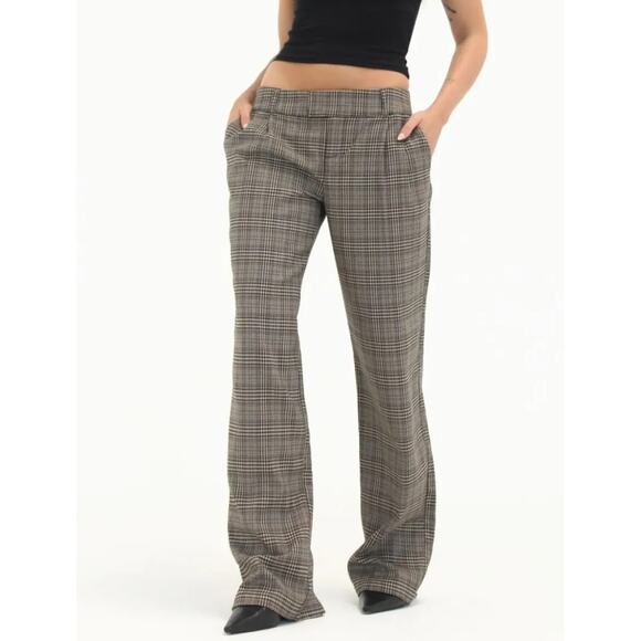 Rumored Ford Trousers Pants in Tan Heritage Plaid